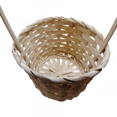 Корзина Бамбук D13xH9,5/28см Коричневый