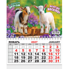 Календарь ОДНОБЛОЧНЫЙ на 2027 год Символ года