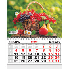 Календарь ОДНОБЛОЧНЫЙ на 2027 год Натюрморт