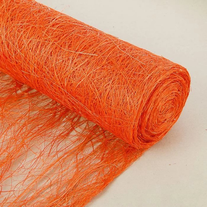 Упаков.материал Абака 48*4,5м (сизаль) оранжевый