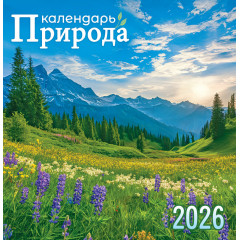 Календарь перекидной на скрепке на 2026 год Прекрасные дали