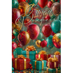 Открытка "С Днем Рождения!"