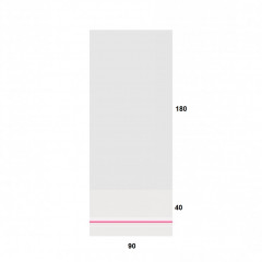 Пакет с клеевым клапаном 9*18 см 100шт