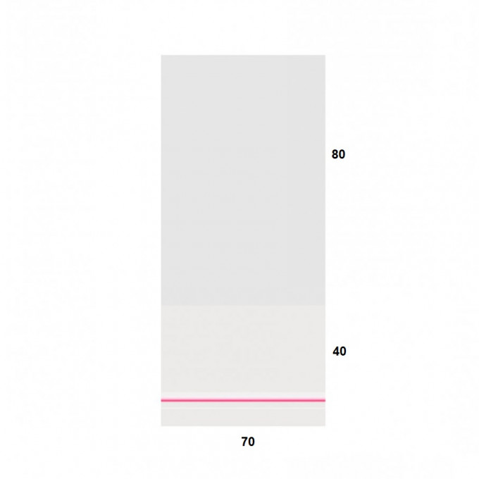 Пакет с клеевым клапаном 7*8 см 100шт