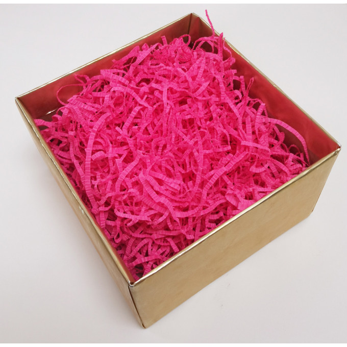 Наполнитель для коробок бумажный Ярко-розовый 40гр.