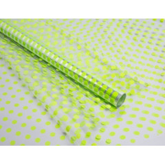 Пленка цветная 70см/200гр Бисер салатовый