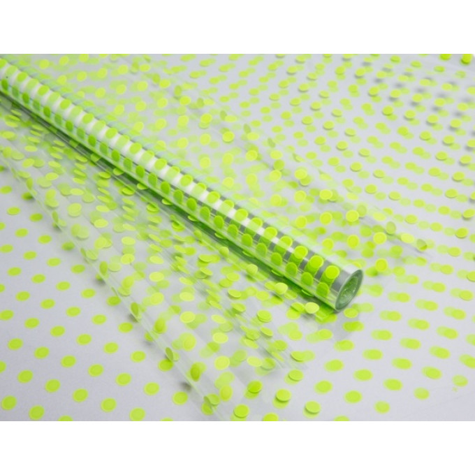 Пленка цветная 70см/200гр Бисер салатовый
