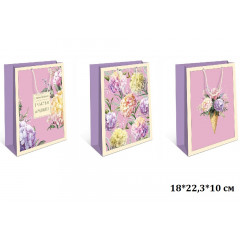 Набор пакетов подарочных 18*22,3*10 см НЕЖНОЕ УТРО Микс (3в*2)
