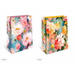 Набор пакетов подарочных 33*42,5*10 см АКВАРЕЛЬ Микс (2в*3)
