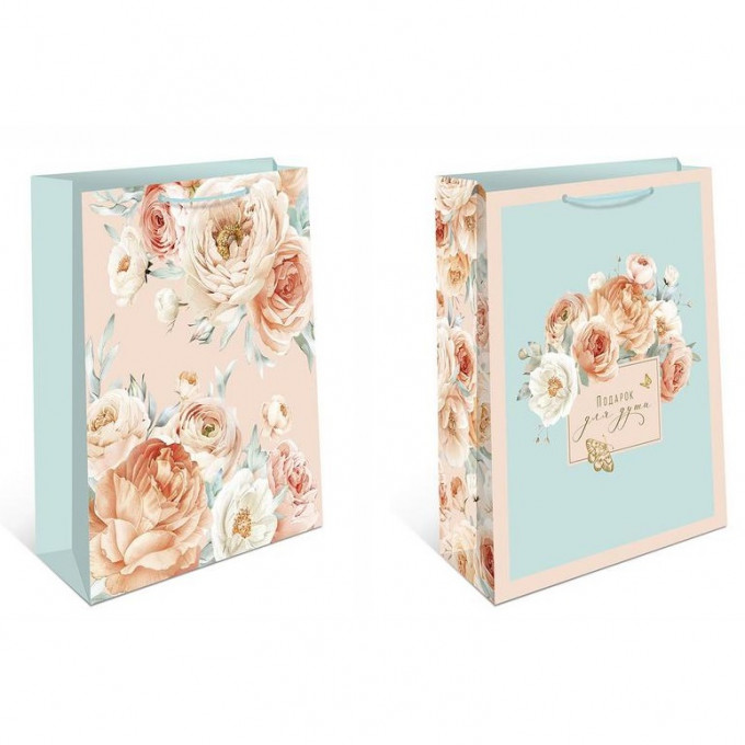 Набор пакетов подарочнных 11,5*14,5*6,5 см УТРЕННЯЯ НЕЖНОСТЬ Микс (2в*3)