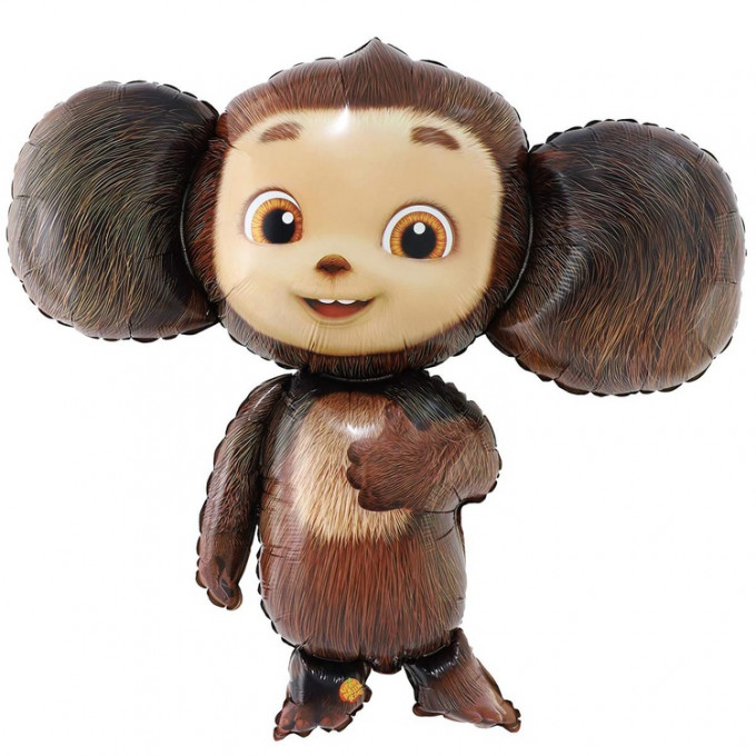 Воздушный шар фольгированный 33"/85 см Чебурашка