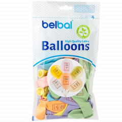 Шар латексный с рисунком 14" пастель Счастливый билетик