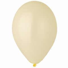 Воздушный шар латексный без рисунка 10"/59 Пастель Слоновая кость/Ivory
