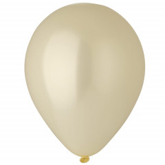 Воздушный шар латексный без рисунка 5"/58 Металлик Слоновая кость/Ivory