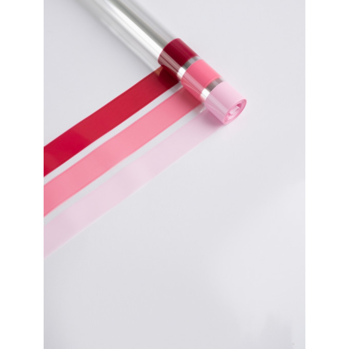 Пленка цветная 70см/200гр Кант 3-цветный РОЗОВЫЙ