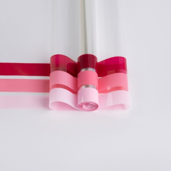 Пленка цветная 70см/200гр Кант 3-цветный РОЗОВЫЙ