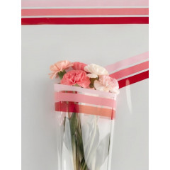 Пленка цветная 70см/200гр Кант 3-цветный РОЗОВЫЙ