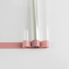 Пленка цветная 70см/200гр Кант РОЗОВЫЙ ПЫЛЬНЫЙ