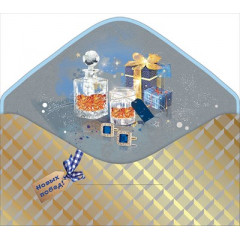 Конверт для денег "С Юбилеем! Новых побед!"