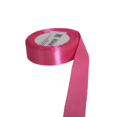 Лента атласная 25мм*25 Y Розовая камелия