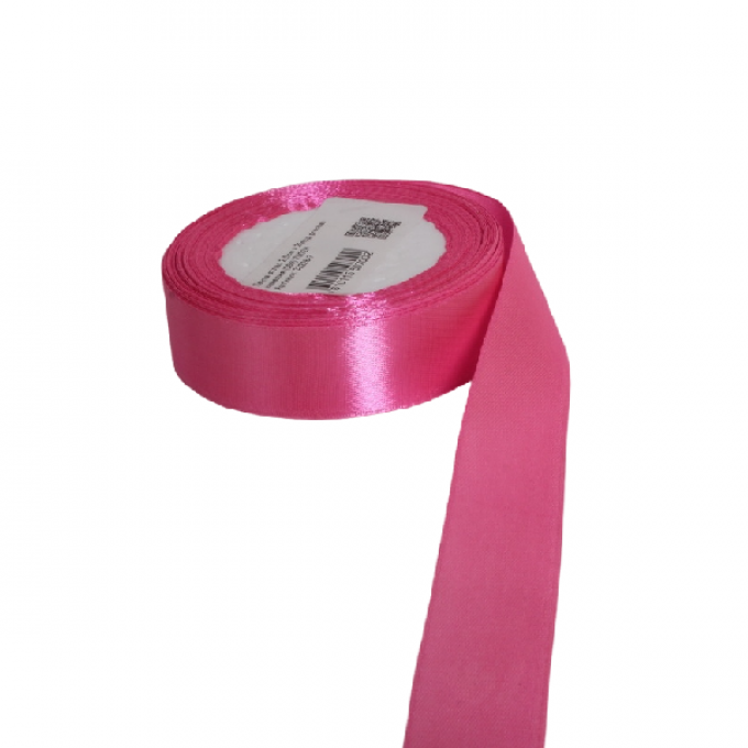Лента атласная 25мм*25 Y Розовая камелия