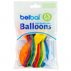 Воздушный шар латексный без рисунка 14" Металлик ассорти Экстра 12 шт