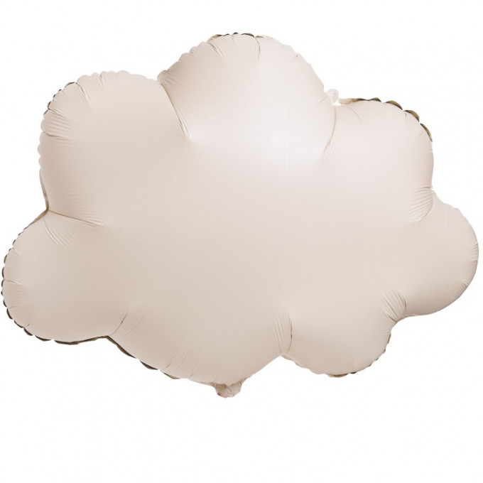 Воздушный шар фольгированный 27" фигура Облако кремовое сатин большое 69 см
