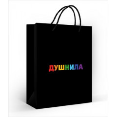 Пакет подарочный 18*22,7*10 см "Душнила"