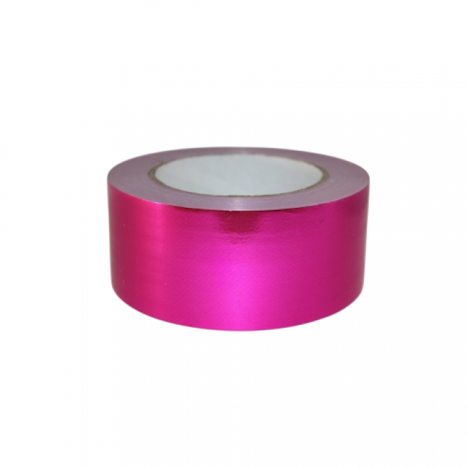 Лента металл 5см*50м МАЛИНОВЫЙ