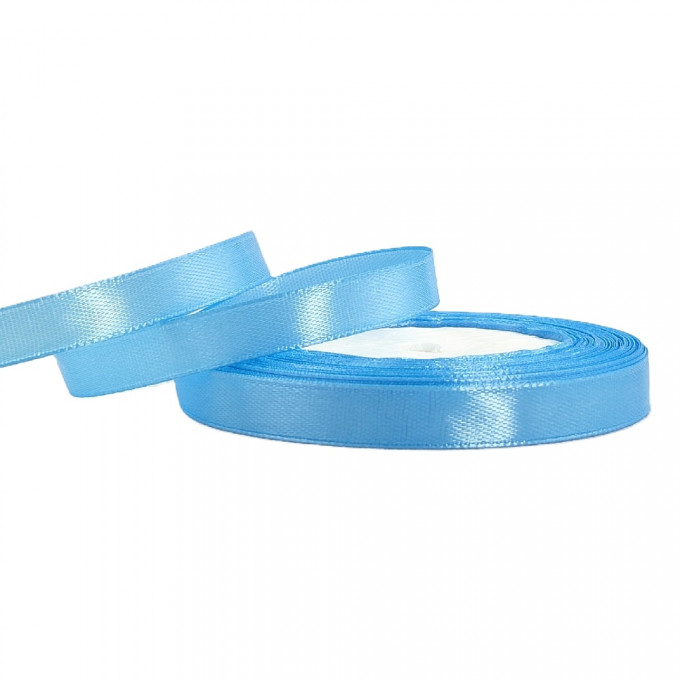 Лента атласная 10мм*25 Y Голубой