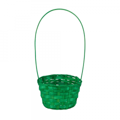 Корзина Бамбук D13xh9.5/28см Зеленый
