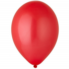 Воздушный шар латексный без рисунка 10"/05 Пастель красный/Red