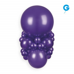 Воздушный шар латексный без рисунка 10"/34 Металлик Фиолетовый/Purple