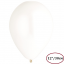Воздушный шар латексный без рисунка 12"/29 Металлик Белый/White