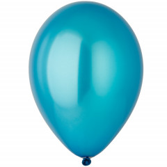Воздушный шар латексный без рисунка 12"/36 Металлик Синий/Blue