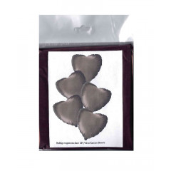 Набор фольгированных шаров 18"/45см СЕРДЦЕ Сатин Brown