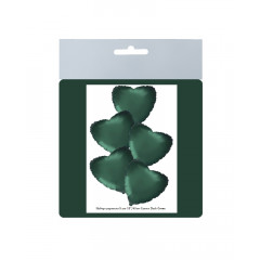 Набор фольгированных шаров 18"/45см СЕРДЦЕ Сатин Dark Green