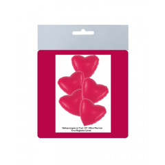 Набор фольгированных шаров 19"/48см СЕРДЦЕ Мистик Viva Magenta Сатин