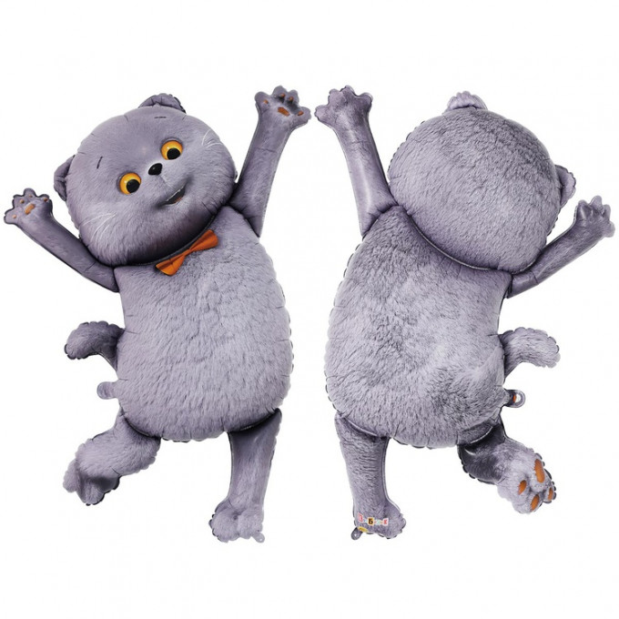 Воздушный шар фольгированный 36"/93 см Кот Басик