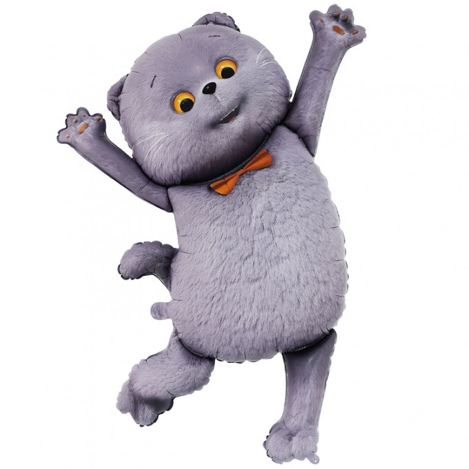 Воздушный шар фольгированный 36"/93 см Кот Басик