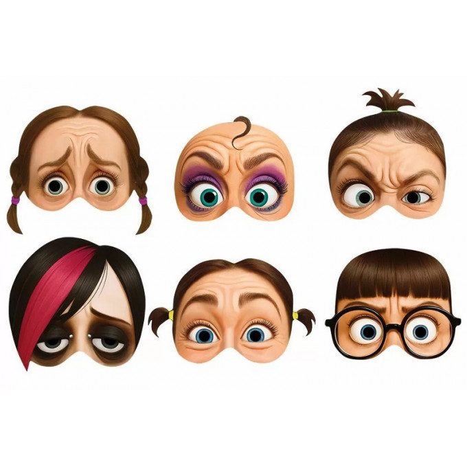 Набор карнавальных масок (девушки) ПРЕДЗАКАЗ