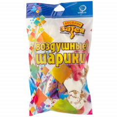Воздушный шар латексный с рисунком 12" пастель шелкография С ДР Единорог зол /Е 25 шт