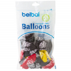 Воздушный шар латексный с рисунком 14" кристалл шелкография С Днем рождения! Тебя Яркий ассорти 25 шт