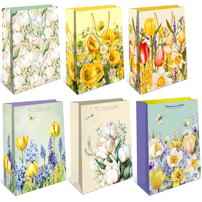 Пакет подарочный 33*42,5*10 см Женский Микс ВЕСНА (6в*1)