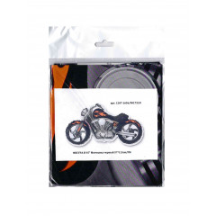 Воздушный шар фольгированный 45"/115 см Фигура Мотоцикл черный