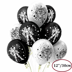 Воздушный шар латексный с рисунком 12" пастель "Роботы" ассорти 50 шт