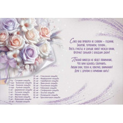 Открытка "С годовщиной Свадьбы! 25 лет"