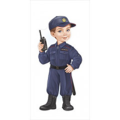 Плакат "Мальчик-полицейский"