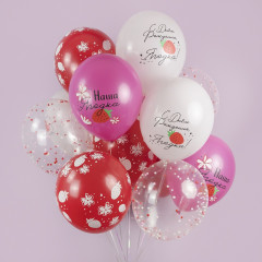 Воздушный шар латексный с рисунком 12"/30 см пастель С Днём рождения, Ягодка!