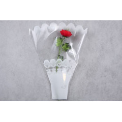 Пакет цветочный Рюмка 30/40 Мелодия Цветочки белый